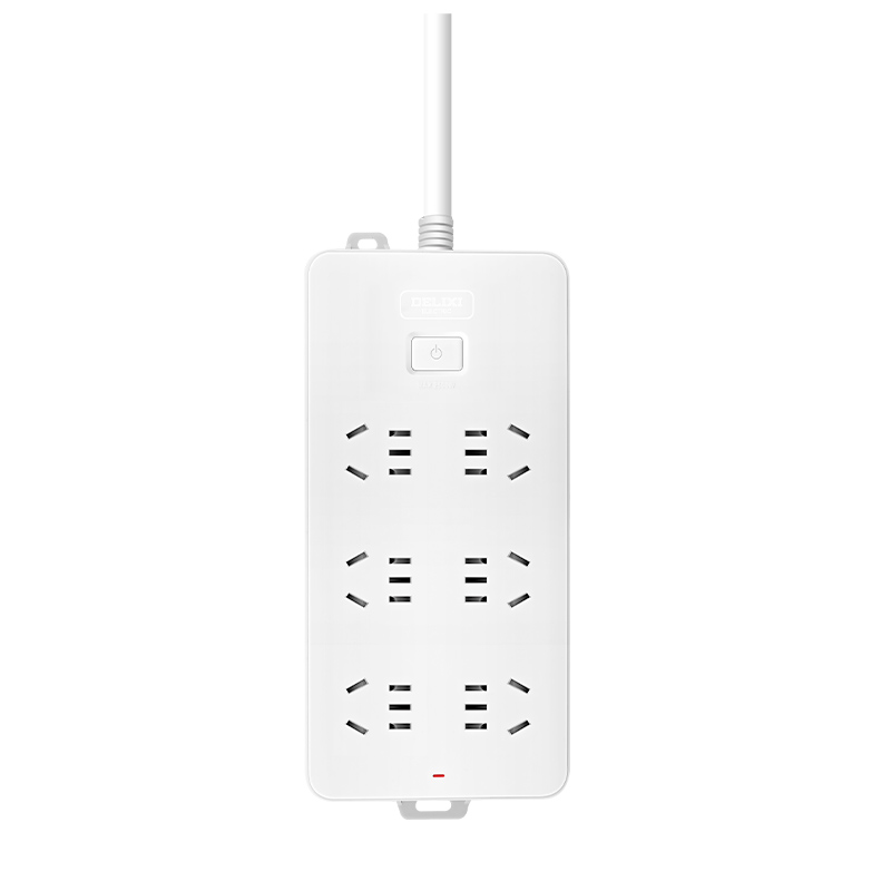 德力西电气J-L系列排插六位五孔 3米 CD98J-LK6X  3 白色